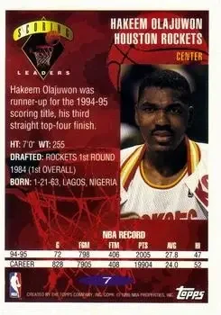 Back of Hakeem Olajuwon