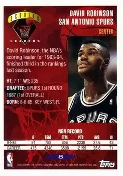 Back of David Robinson