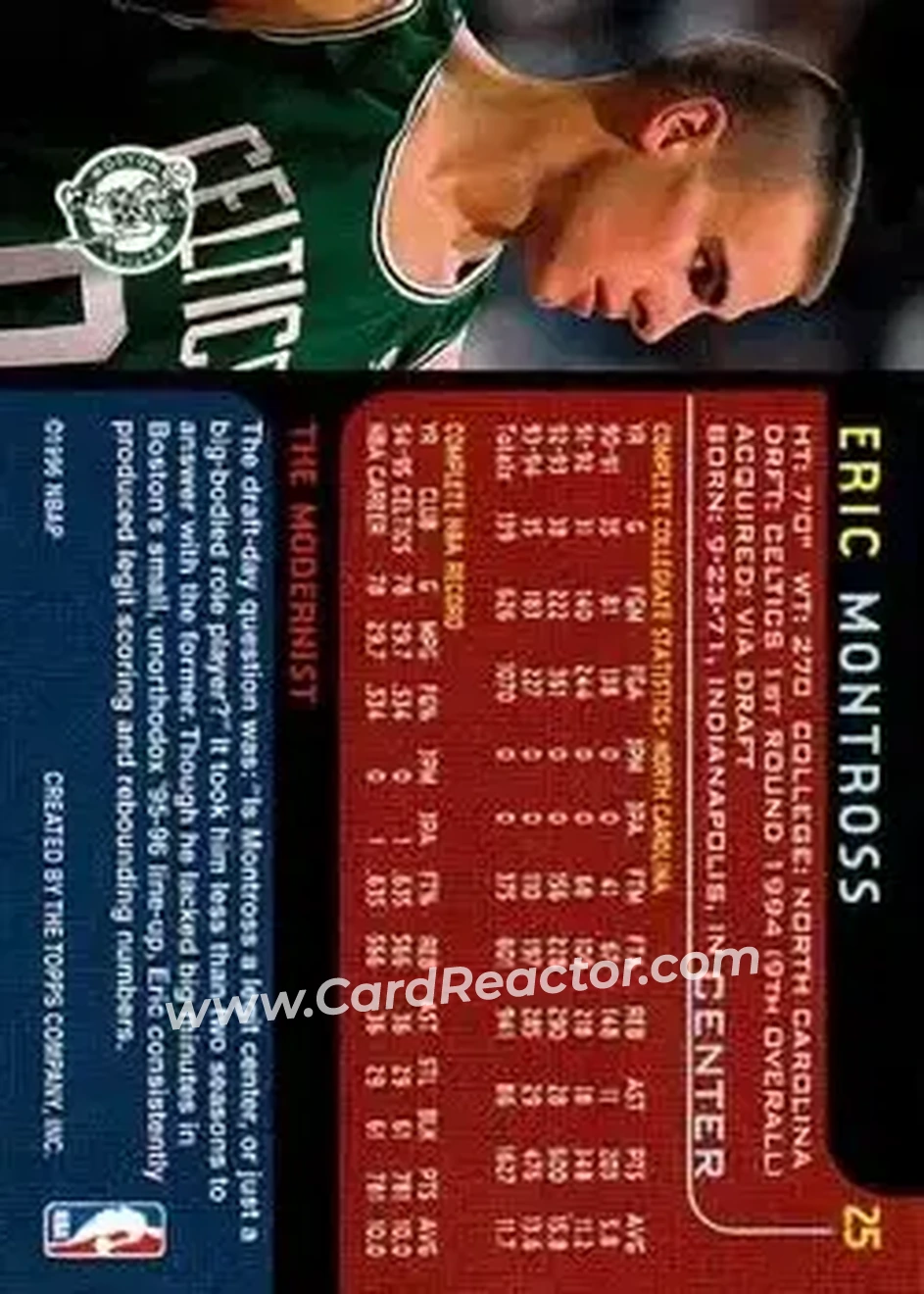 Back of Eric Montross