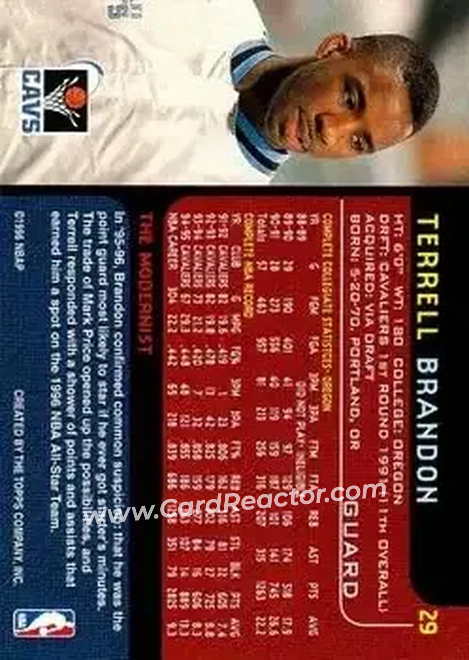 Back of Terrell Brandon