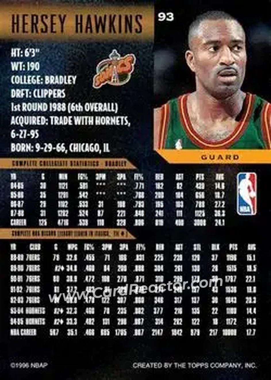 Back of Hersey Hawkins