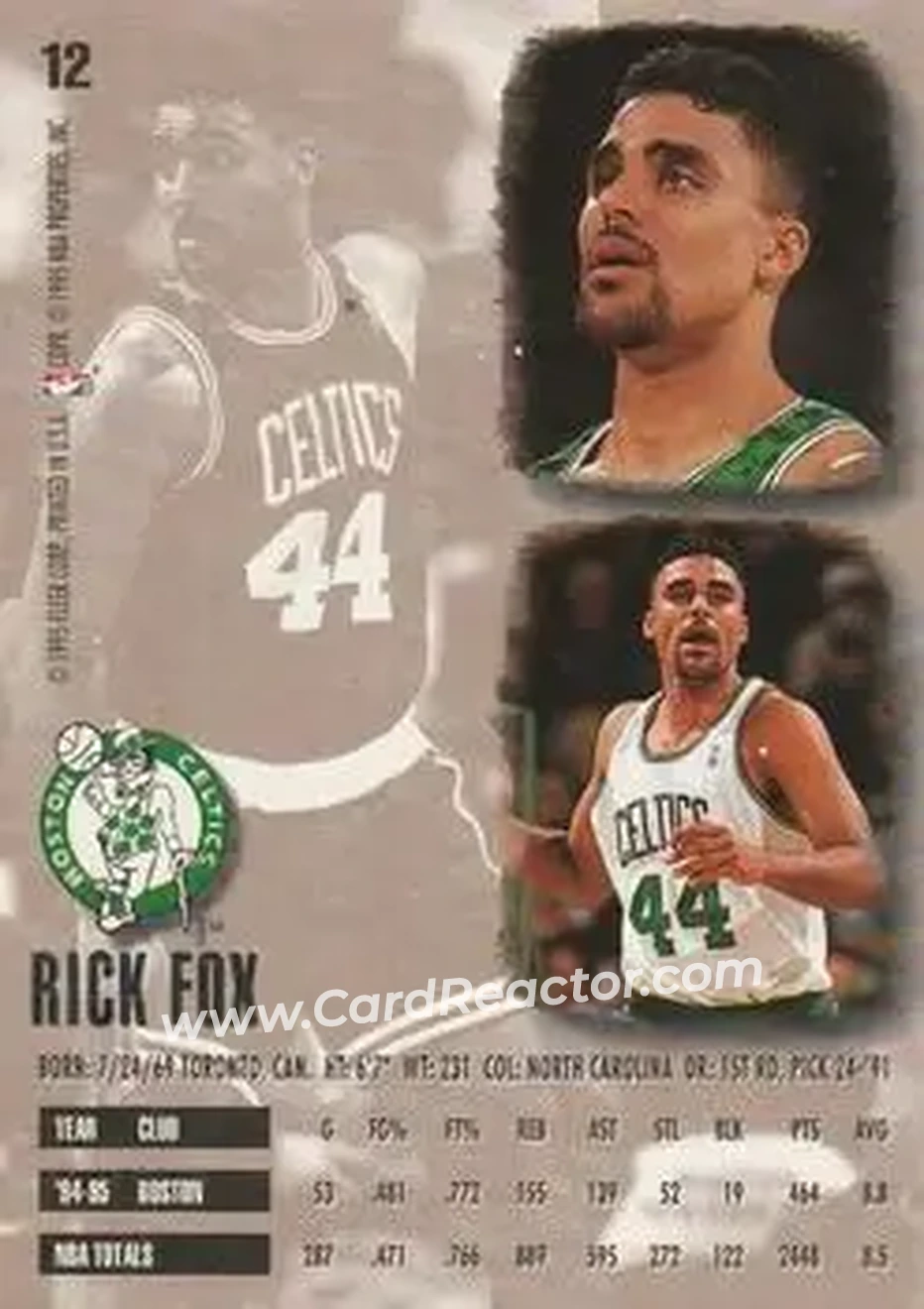 Back of Rick Fox