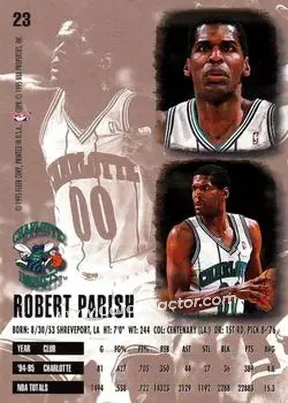 Back of Robert Parish