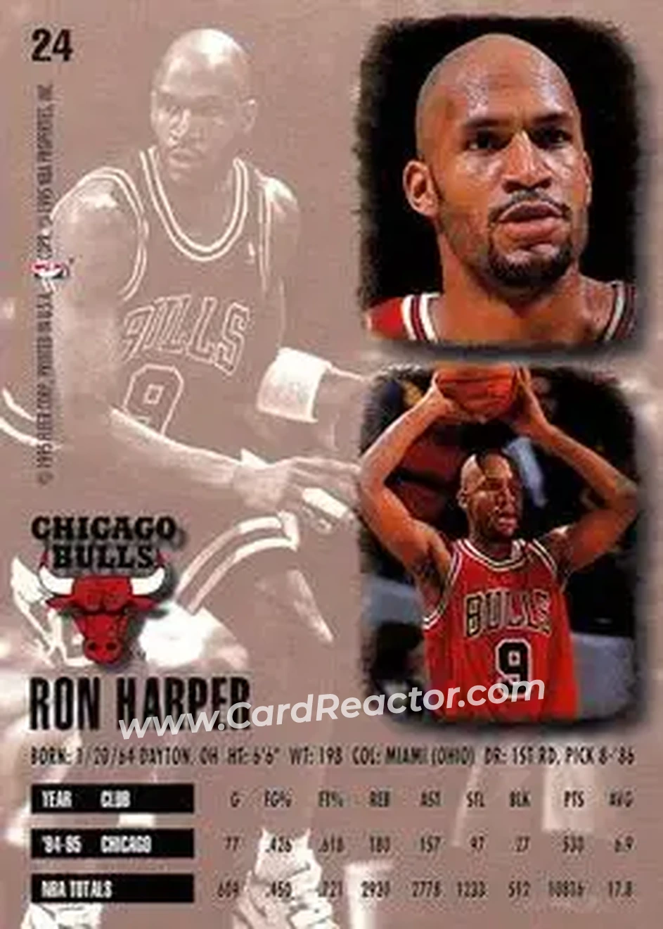 Back of Ron Harper