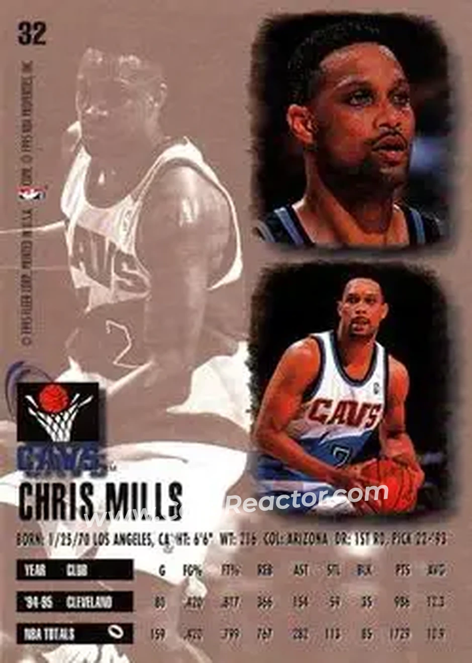 Back of Chris Mills