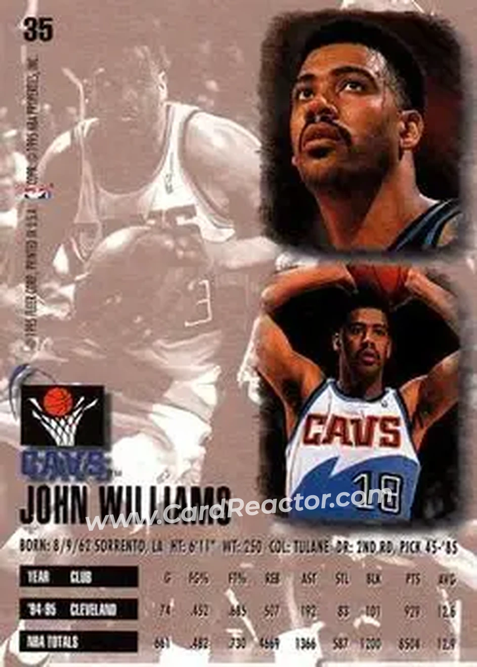 Back of John Williams