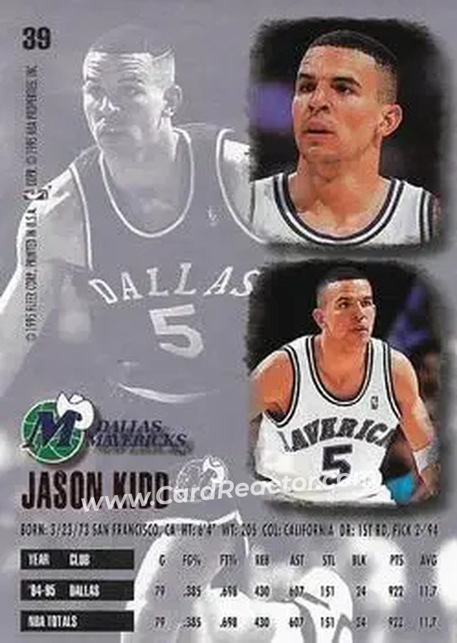 Back of Jason Kidd