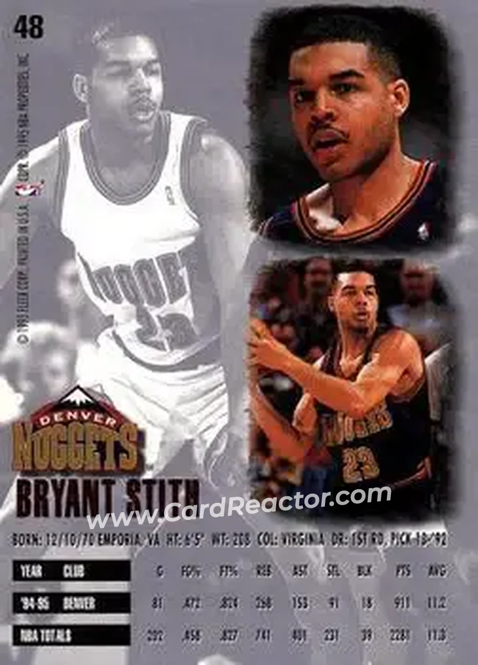 Back of Bryant Stith