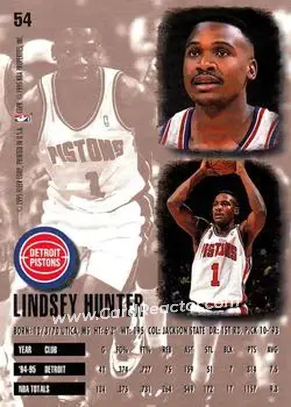 Back of Lindsey Hunter
