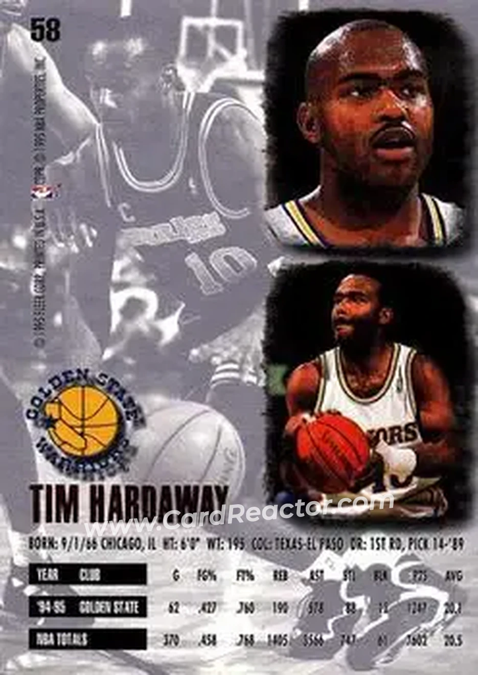 Back of Tim Hardaway