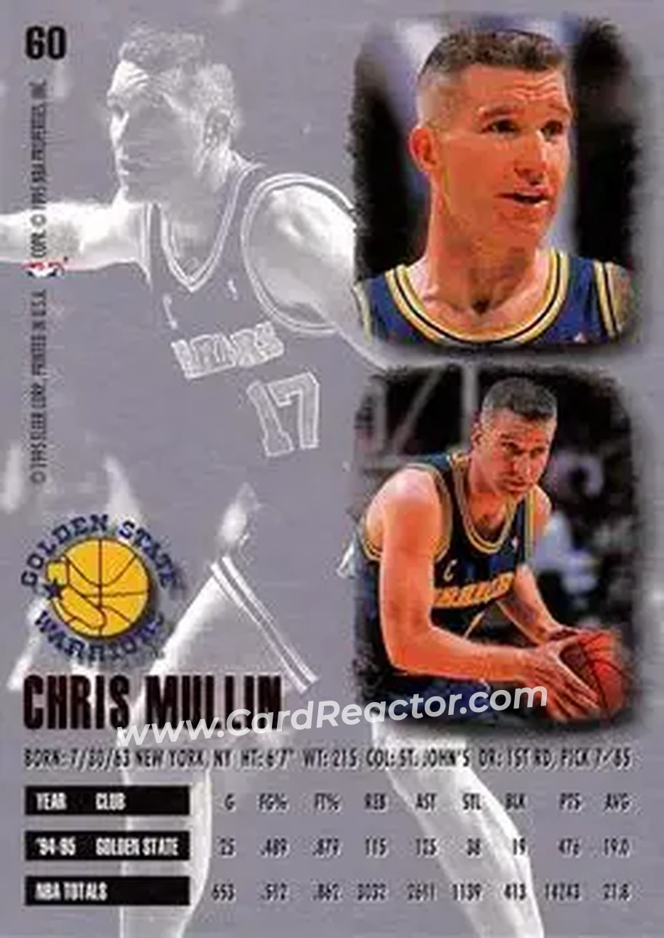 Back of Chris Mullin