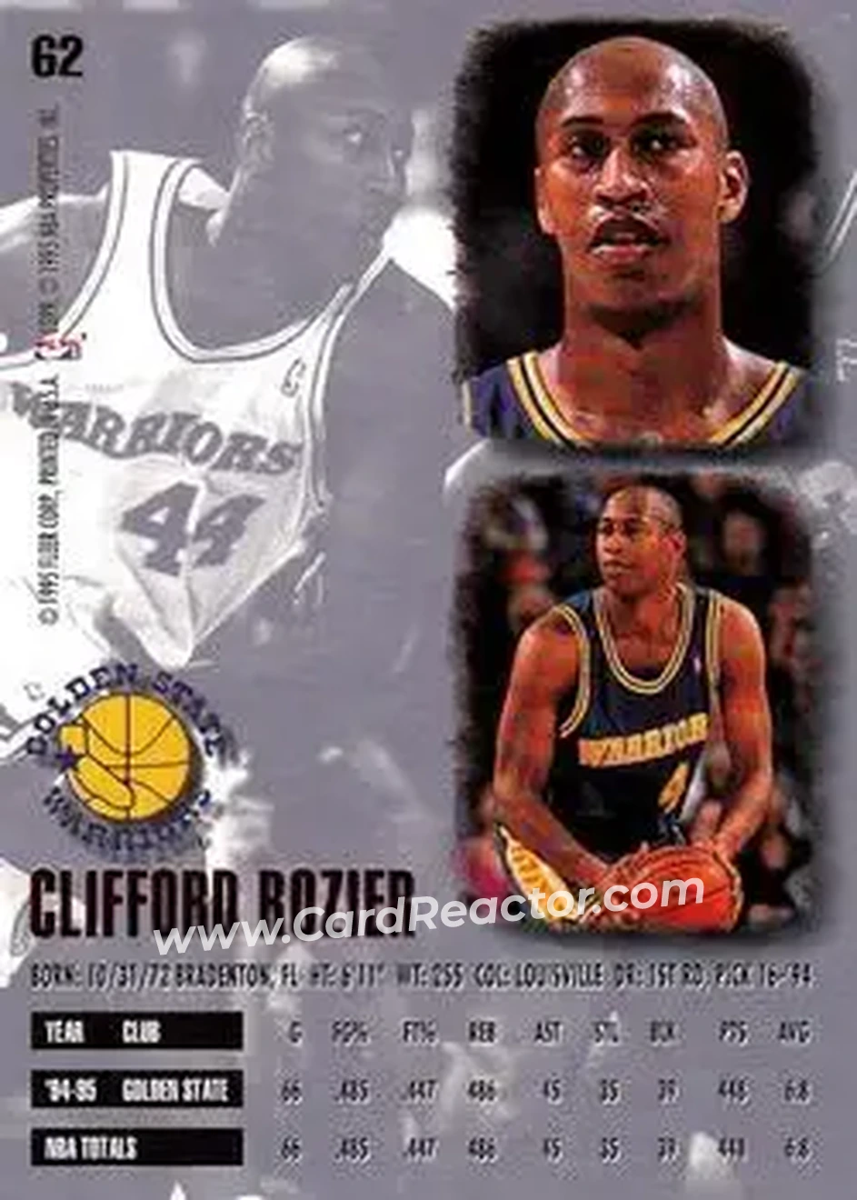 Back of Clifford Rozier
