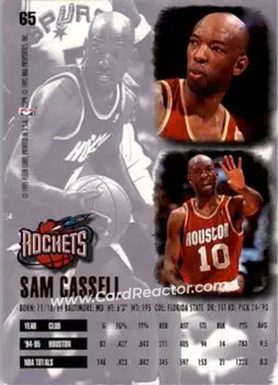 Back of Sam Cassell