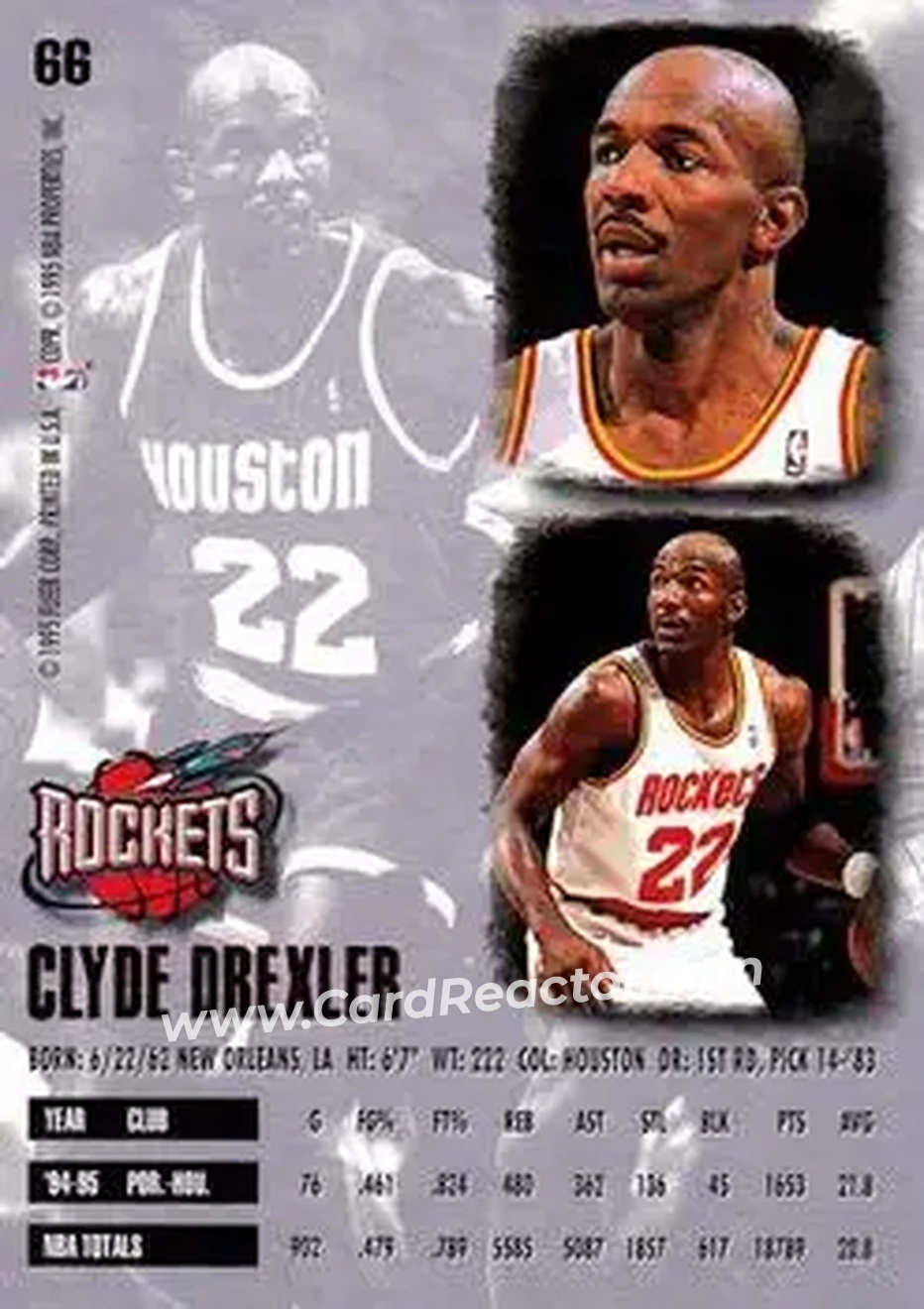 Back of Clyde Drexler