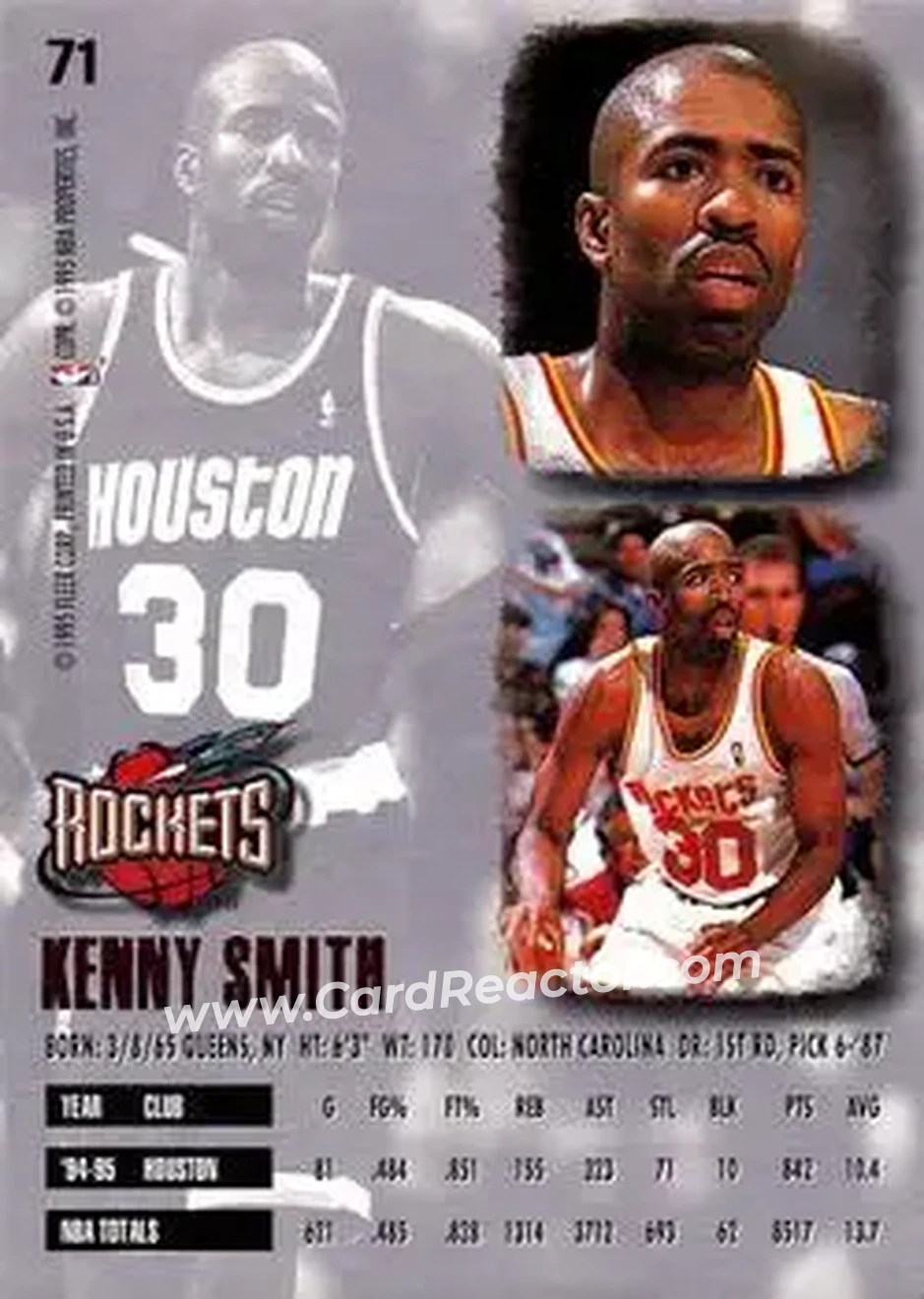 Back of Kenny Smith