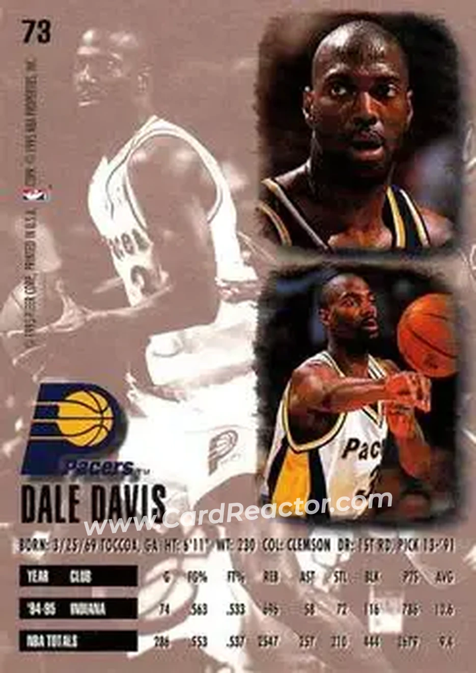 Back of Dale Davis