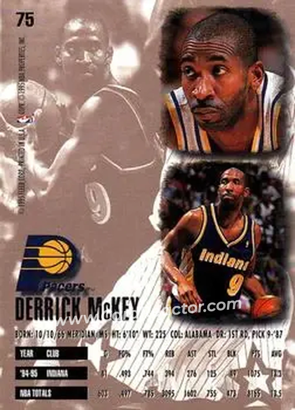 Back of Derrick McKey