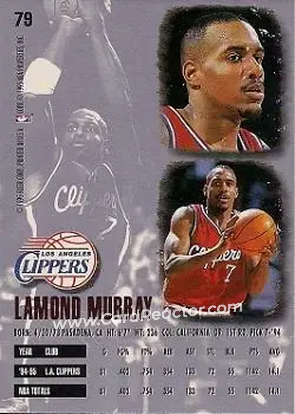 Back of Lamond Murray