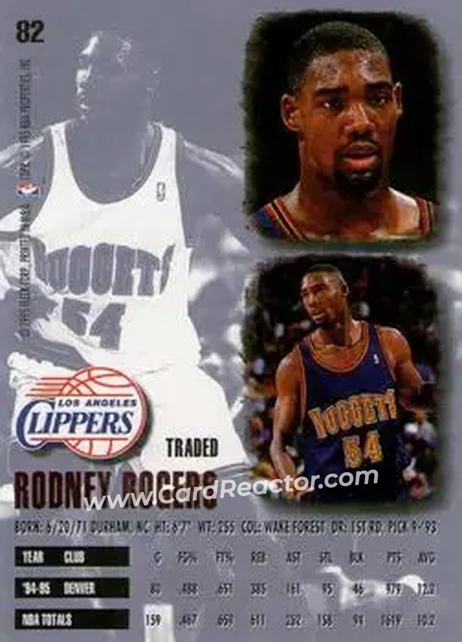 Back of Rodney Rogers
