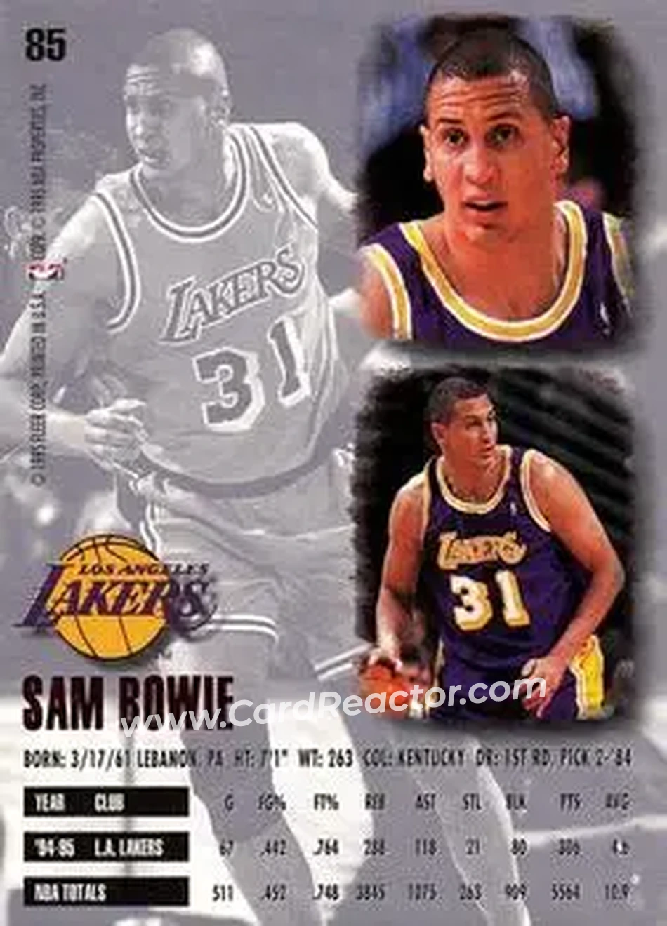Back of Sam Bowie