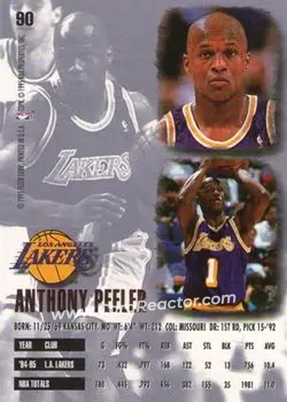 Back of Anthony Peeler