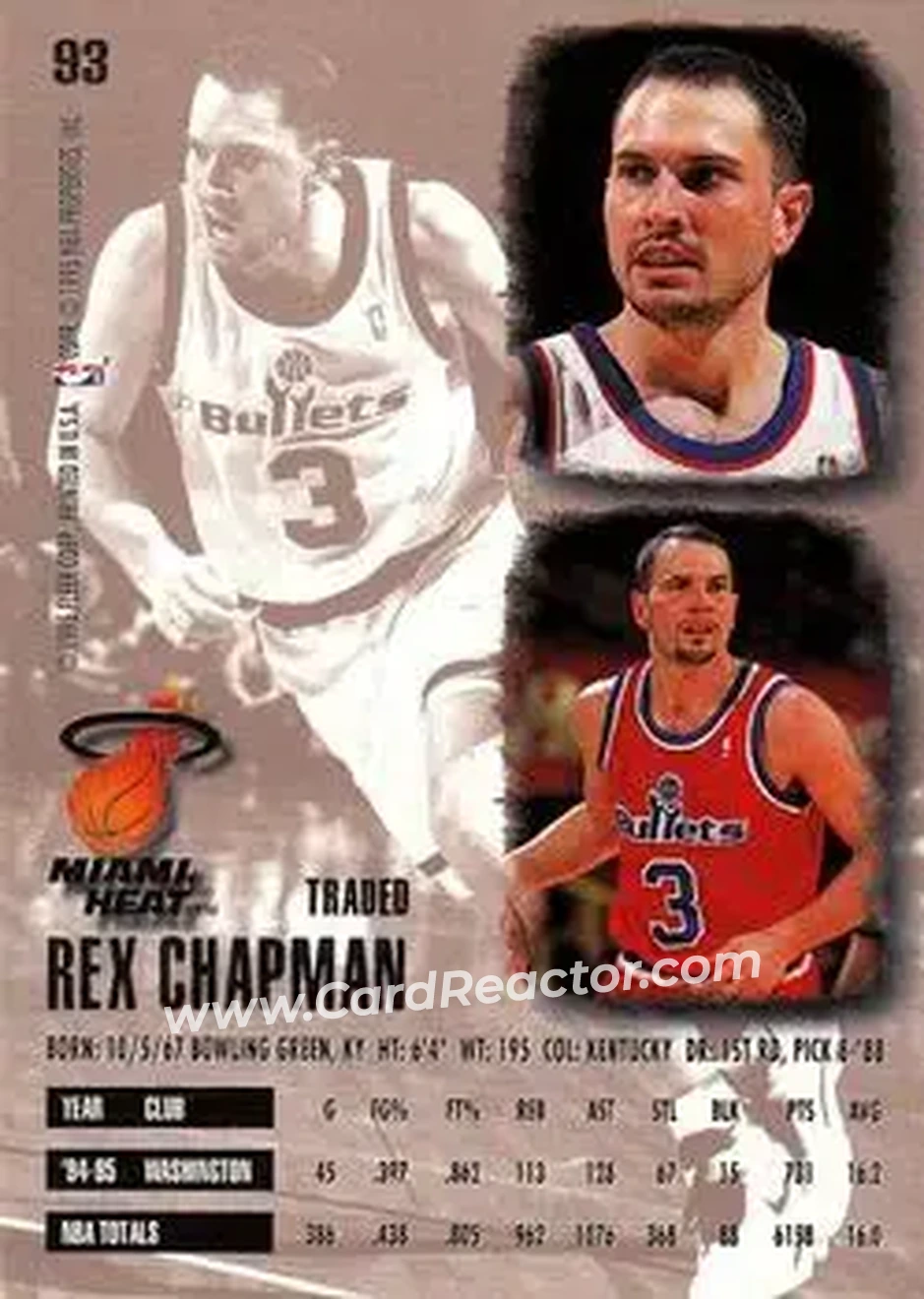 Back of Rex Chapman