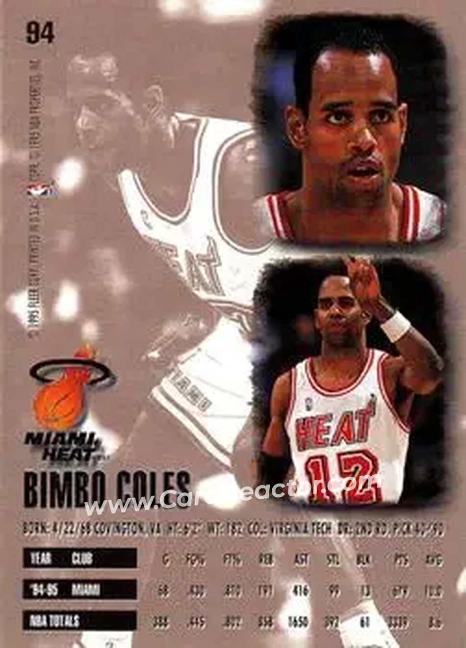 Back of Bimbo Coles
