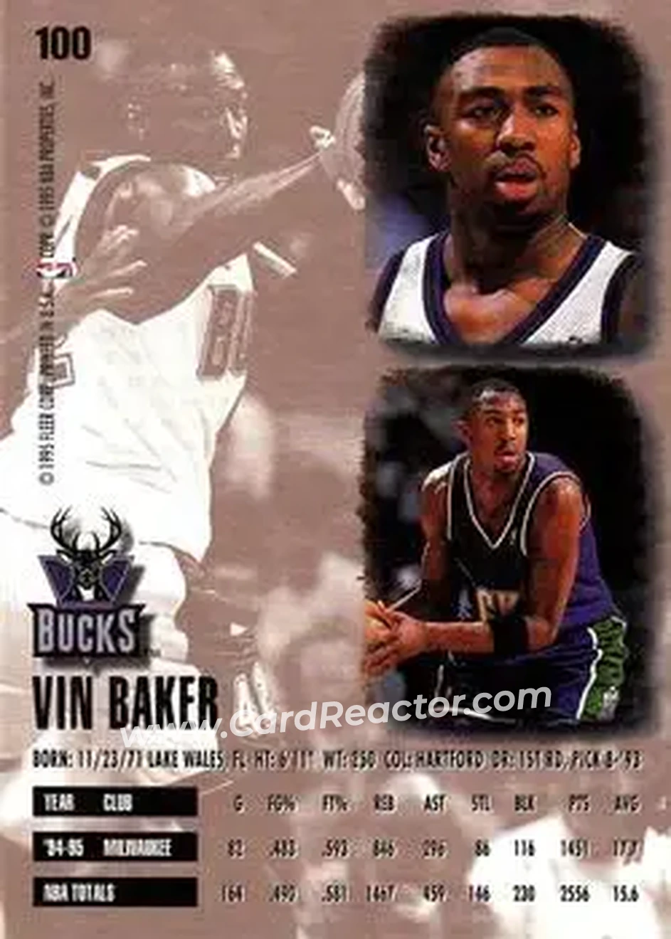 Back of Vin Baker