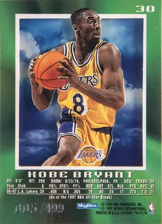 Retro di Kobe Bryant