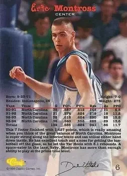 Back of Eric Montross