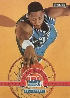 1994 SkyBox USA #4 - Alonzo Mourning - USA
