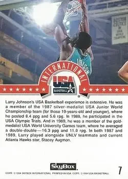 Back of Larry Johnson