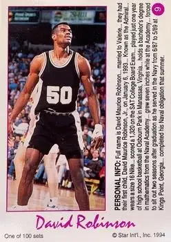 Back of David Robinson
