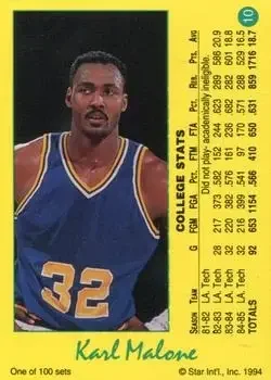 Back of Karl Malone