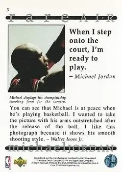 Back of Michael Jordan