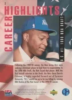 Back of Derrick Coleman
