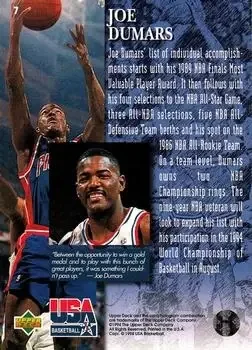Back of Joe Dumars