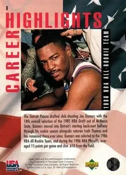 Back of Joe Dumars