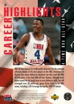 Back of Joe Dumars