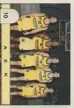 1994-95 Carousel NBA Basket Stickers (Greece) #10 (Greece) 10 Team Squad