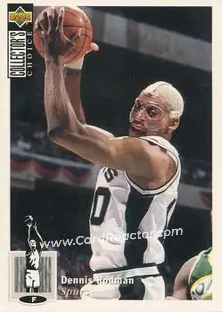 1994-95 Collector's Choice #10 - Dennis Rodman - San Antonio Spurs - Front