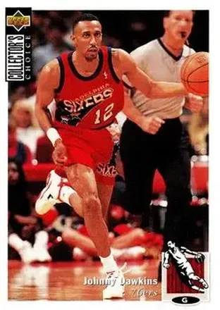1994-95 Collector's Choice #12 - Johnny Dawkins - Philadelphia 76ers 1994-95 Collector's Choice #12 - Johnny Dawkins - Philadelphia 76ers