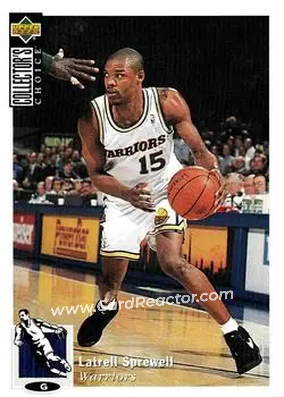 1994-95 Collector's Choice #15 - Latrell Sprewell - Golden State Warriors - Front 1994-95 Collector's Choice #15 - Latrell Sprewell - Golden State Warriors - Front