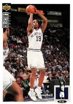 1994-95 Collector's Choice #19 - Tony Campbell - Dallas Mavericks