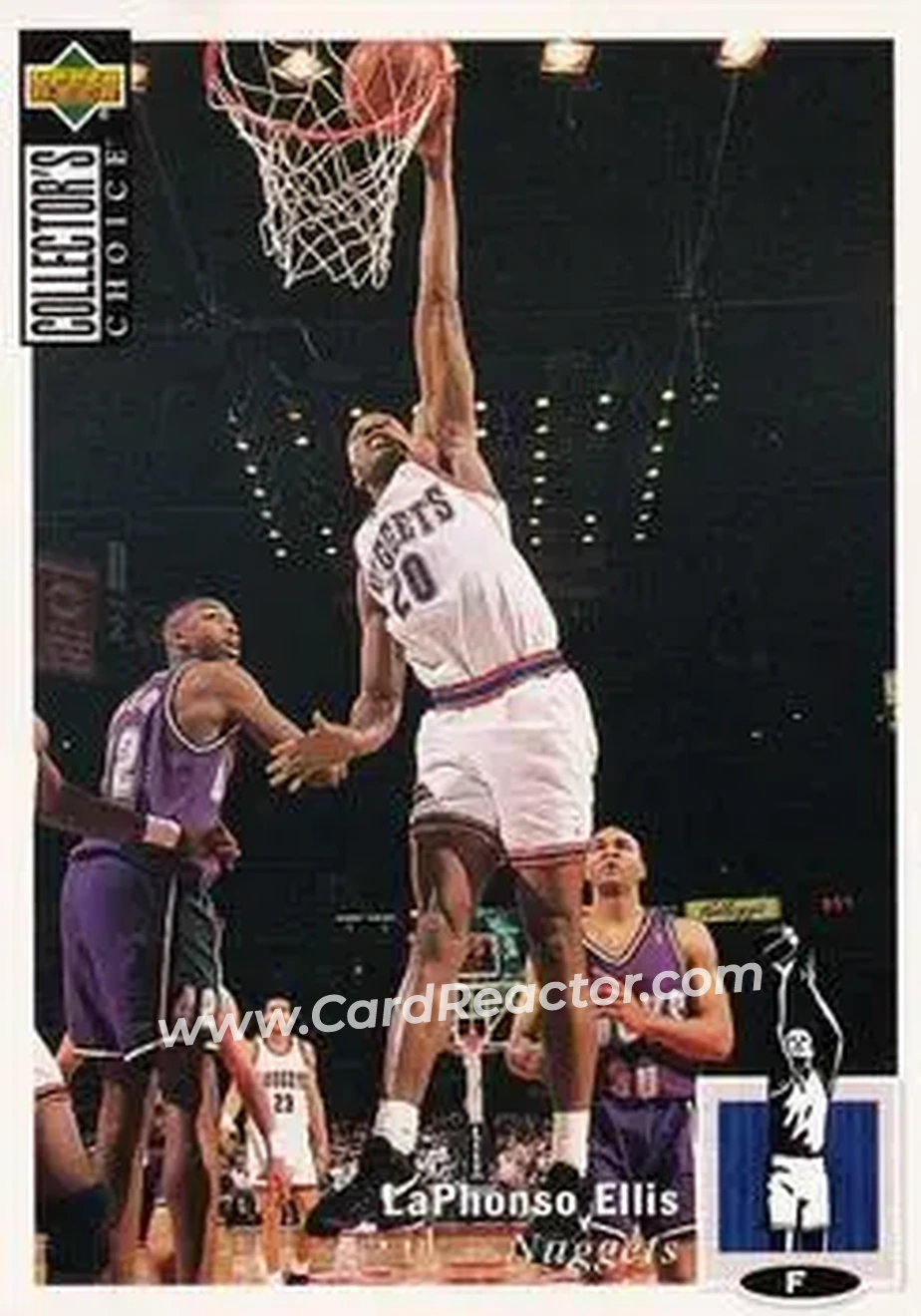 1994-95 Collector's Choice #20 - LaPhonso Ellis - Denver Nuggets - Front 1994-95 Collector's Choice #20 - LaPhonso Ellis - Denver Nuggets - Front