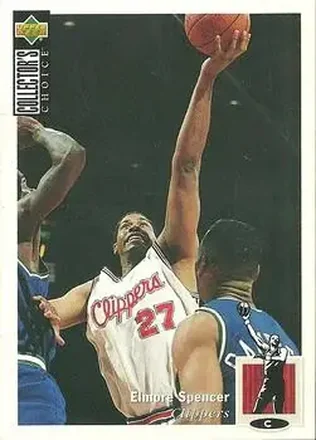 1994-95 Collector's Choice #27 - Elmore Spencer - Los Angeles Clippers