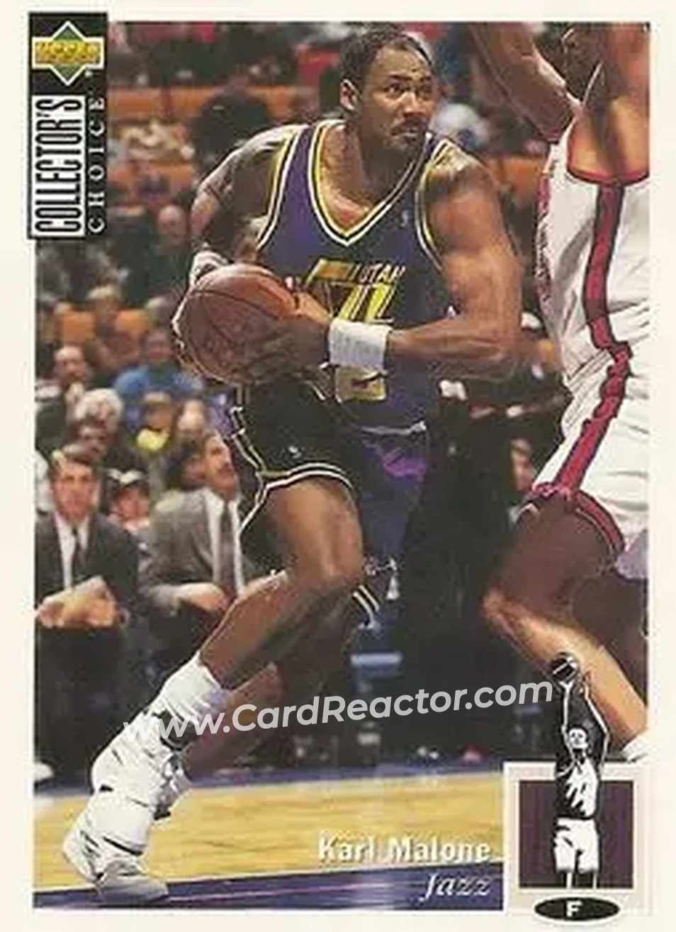 1994-95 Collector's Choice #32 - Karl Malone - Utah Jazz - Front 1994-95 Collector's Choice #32 - Karl Malone - Utah Jazz - Front