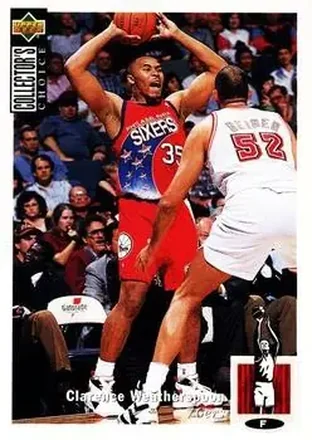 1994-95 Collector's Choice #35 - Clarence Weatherspoon - Philadelphia 76ers 1994-95 Collector's Choice #35 - Clarence Weatherspoon - Philadelphia 76ers
