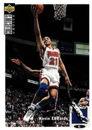 1994-95 Collector's Choice #36 - Kevin Edwards - New Jersey Nets 1994-95 Collector's Choice #36 - Kevin Edwards - New Jersey Nets
