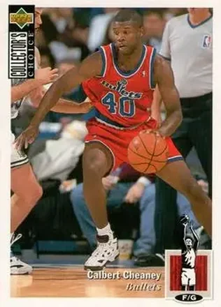 1994-95 Collector's Choice #40 - Calbert Cheaney - Washington Bullets